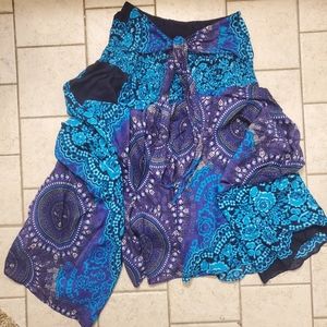 Patterned maxi shirt